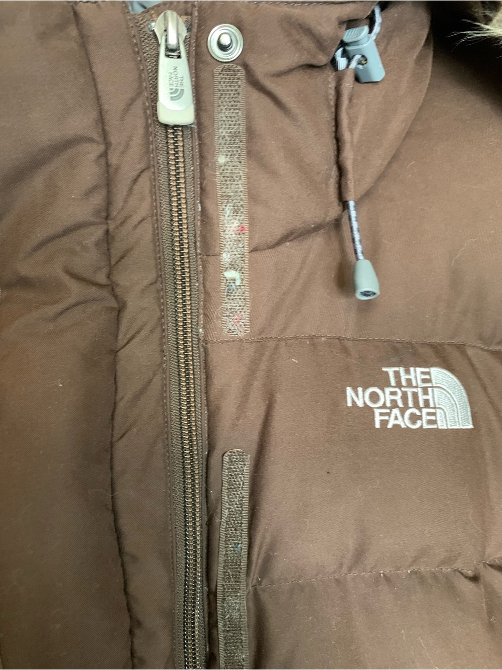 The North Face Brown Puffer Jacket M - Picture 4 of 15